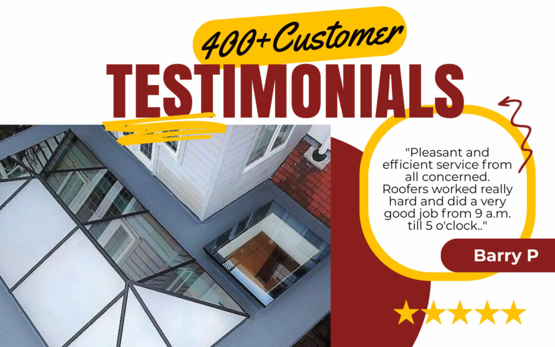 Building Trust with Over 400 Positive Reviews: High Tech Membrane Roofing’s Commitment to Excellence